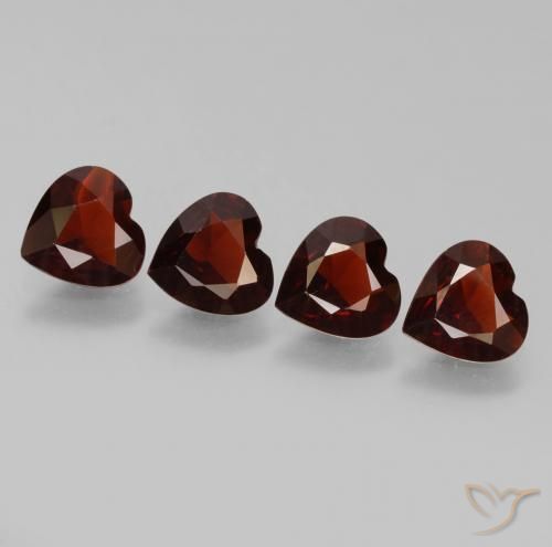 2.71ctw Natural Deep Blood Red Pyrope Garnet, Heart, VVS-VS