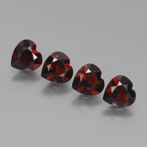 0.8ct Heart Facet Red Pyrope Garnet for sale thumb image of 0.8ct Heart Facet Red Pyrope Garnet (ID: 456435)