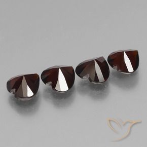 Pyrope Garnet Gemstones in 6 x 6 mm (calibrated) Size for Sale, Pyrope Garnet Stones in Dark Red Color