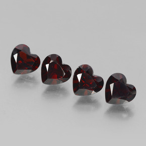 1ct Heart Facet Deep Red Pyrope Garnet Gem for sale 1ct Heart Facet Deep Red Pyrope Garnet Gem (ID: 456441)