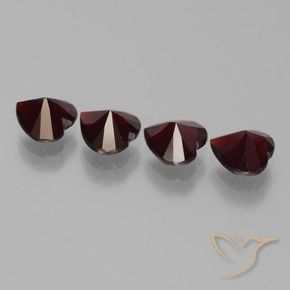 Pyrope Garnet Gemstones in 6 x 6 mm (calibrated) Size for Sale, Pyrope Garnet Stones in Dark Red Color