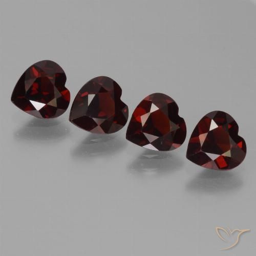 3.02ctw Natural Blackish Red Pyrope Garnet, Heart, VVS-VS