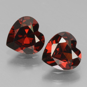0.8ct Heart Facet Red Pyrope Garnet for sale thumb image of 0.8ct Heart Facet Red Pyrope Garnet (ID: 456538)