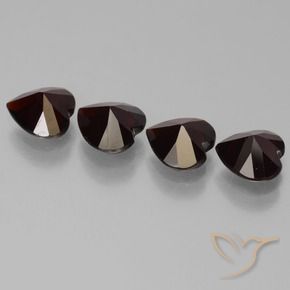 Pyrope Garnet Gemstones in 6 x 6 mm (calibrated) Size for Sale, Pyrope Garnet Stones in Blackish Red Color