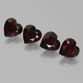 0.8ct Heart Facet Deep Red Pyrope Garnet Gem for sale 0.8ct Heart Facet Deep Red Pyrope Garnet Gem (ID: 456658)