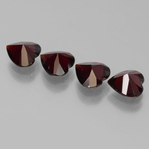 Pyrope Garnet Gemstones in 6 x 6 mm (calibrated) Size for Sale, Pyrope Garnet Stones in Dark Red Color