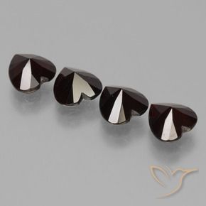 Pyrope Garnet Gemstones in 6 x 6 mm (calibrated) Size for Sale, Pyrope Garnet Stones in Dark Red Color