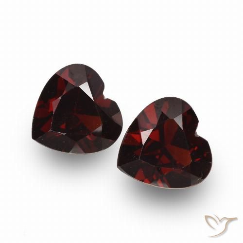 1.77ctw Natural Blackish Red Pyrope Garnet, Heart, VVS-VS