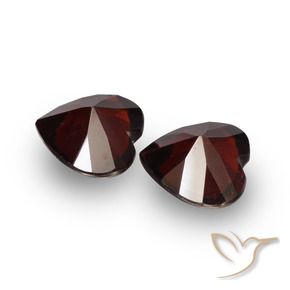 Pyrope Garnet Gemstones in 6 x 6 mm (calibrated) Size for Sale, Pyrope Garnet Stones in Blackish Red Color