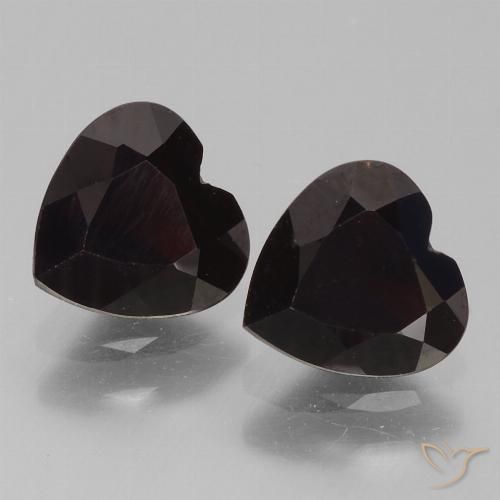 1.73 ct Heart Cut Pyrope Garnet, 6 x 6.1 mm From Mozambique, Photo A