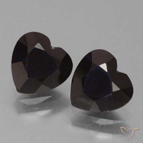1.81ctw Natural Blackish Red Pyrope Garnet, Heart, VVS-VS