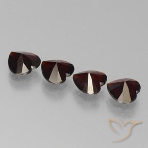 Pyrope Garnet Gemstones in 6 x 6 mm (calibrated) Size for Sale, Pyrope Garnet Stones in Dark Red Color