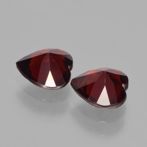 Pyrope Garnet Gemstones in 6 x 6 mm (calibrated) Size for Sale, Pyrope Garnet Stones in Dark Red Color