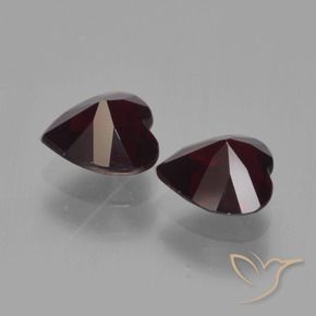 Pyrope Garnet Gemstones in 6 x 6 mm (calibrated) Size for Sale, Pyrope Garnet Stones in Dark Red Color
