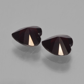 Pyrope Garnet Gemstones in 6 x 6 mm (calibrated) Size for Sale, Pyrope Garnet Stones in Blackish Red Color
