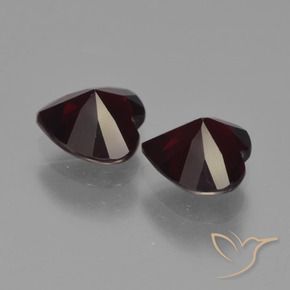 Pyrope Garnet Gemstones in 6 x 6 mm (calibrated) Size for Sale, Pyrope Garnet Stones in Blackish Red Color