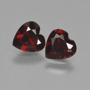 0.7ct Heart Facet Red Pyrope Garnet for sale thumb image of 0.7ct Heart Facet Red Pyrope Garnet (ID: 457283)