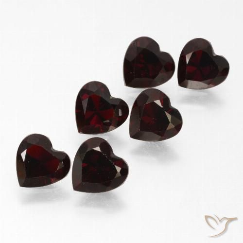 5.18ctw Natural Blackish Red Pyrope Garnet, Heart, VVS-VS
