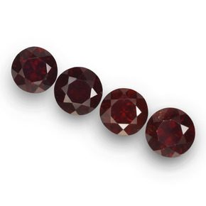 Blood Red Pyrope Garnet Gem - 1.1ct Round Facet (ID: 457422)