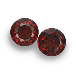 Deep Blood Red Pyrope Garnet Gem - 1ct Round Facet (ID: 457487)