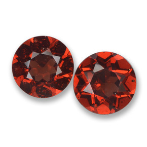 Rojo oscuro Granate Piropo Gema - 1ct Faceta Redonda (ID: 457509)