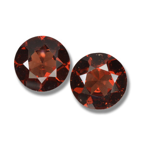 Rojo oscuro Granate Piropo Gema - 0.9ct Faceta Redonda (ID: 457630)