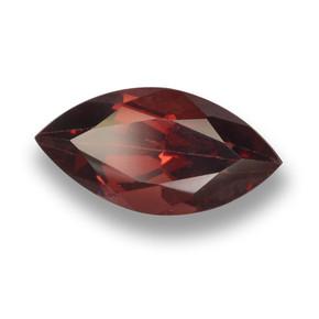 2.35 ct Red Pyrope Garnet Stone, Natural Pyrope Garnet in Marquise Facet Shape for Sale