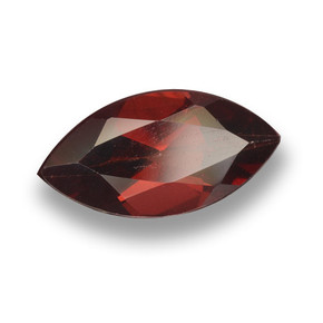 1.96 ct Red Pyrope Garnet Stone, Natural Pyrope Garnet in Marquise Facet Shape for Sale