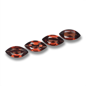 6.33 ctw Red Pyrope Garnet Stones, Natural Pyrope Garnet in Marquise Facet Shape for Sale