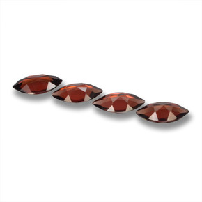 Pyrope Garnet Gemstones in 12 x 6 mm (calibrated) Size for Sale, Pyrope Garnet Stones in Merlot Red Color