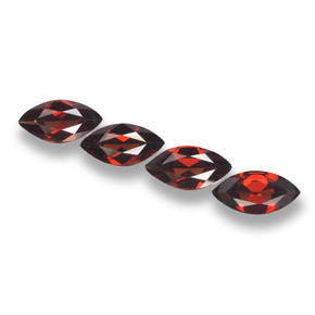 Deep Red Pyrope Garnet Gem - 1.7ct Marquise Facet (ID: 461897)