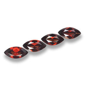 6.89 ctw Red Pyrope Garnet Stones, Natural Pyrope Garnet in Marquise Facet Shape for Sale