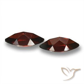 Pyrope Garnet Gemstones in 12.1 x 6.1 mm Size for Sale, Pyrope Garnet Stones in Dark Red Color