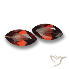 3.54 ctw Red Pyrope Garnet Stones, Natural Pyrope Garnet in Marquise Facet Shape for Sale