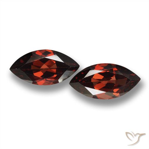 4.31 ct Marquise Cut Pyrope Garnet, 12 x 6.1 mm From Mozambique, Photo A
