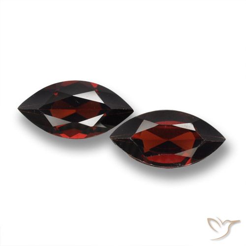 3.75 ct Marquise Cut Pyrope Garnet, 11.9 x 6 mm From Mozambique, Photo A