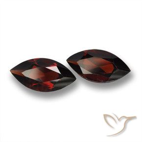 3.75 ctw Red Pyrope Garnet Stones, Natural Pyrope Garnet in Marquise Facet Shape for Sale