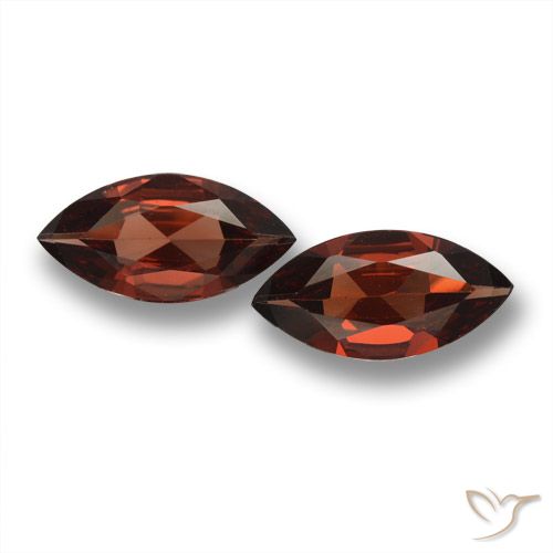 3.15 ct Marquise Cut Pyrope Garnet, 12 x 6 mm From Mozambique, Photo A