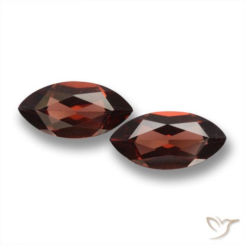 3.99 ct Marquise Cut Pyrope Garnet, 12 x 6 mm From Mozambique, Photo A