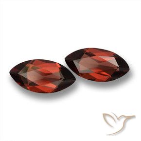 3.99 ctw Red Pyrope Garnet Stones, Natural Pyrope Garnet in Marquise Facet Shape for Sale