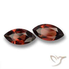 3.52 ctw Red Pyrope Garnet Stones, Natural Pyrope Garnet in Marquise Facet Shape for Sale