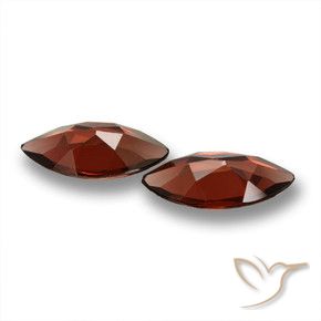 Pyrope Garnet Gemstones in 12 x 6.2 mm Size for Sale, Pyrope Garnet Stones in Dark Red Color