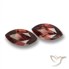 3.99 ctw Red Pyrope Garnet Stones, Natural Pyrope Garnet in Marquise Facet Shape for Sale