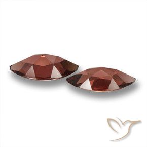 Pyrope Garnet Gemstones in 12.2 x 6.1 mm Size for Sale, Pyrope Garnet Stones in Medium-Dark Red Color