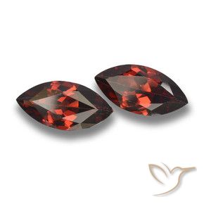 3.88 ctw Red Pyrope Garnet Stones, Natural Pyrope Garnet in Marquise Facet Shape for Sale