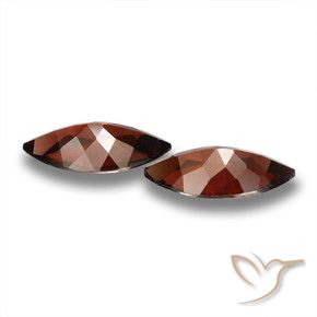 Pyrope Garnet Gemstones in 12.2 x 6.1 mm Size for Sale, Pyrope Garnet Stones in Merlot Red Color