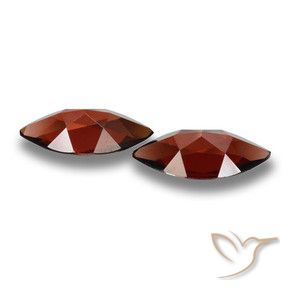 Pyrope Garnet Gemstones in 11.9 x 6 mm Size for Sale, Pyrope Garnet Stones in Deep Red Color