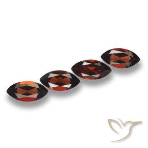 8.37 ctw Red Pyrope Garnet Stones, Natural Pyrope Garnet in Marquise Facet Shape for Sale