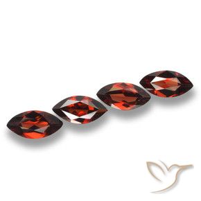 7.48 ctw Red Pyrope Garnet Stones, Natural Pyrope Garnet in Marquise Facet Shape for Sale