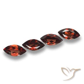 7.46 ctw Red Pyrope Garnet Stones, Natural Pyrope Garnet in Marquise Facet Shape for Sale